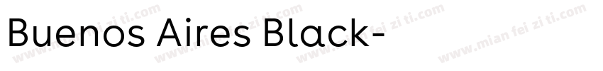 Buenos Aires Black字体转换